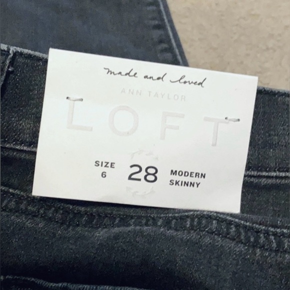 NWT Washed Black Modern Skinny Jeans - Picture 4 of 4